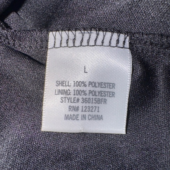 Floral Short Black Sleeveless Ruffle Dress Summer Feminine Large Party - Picture 12 of 13